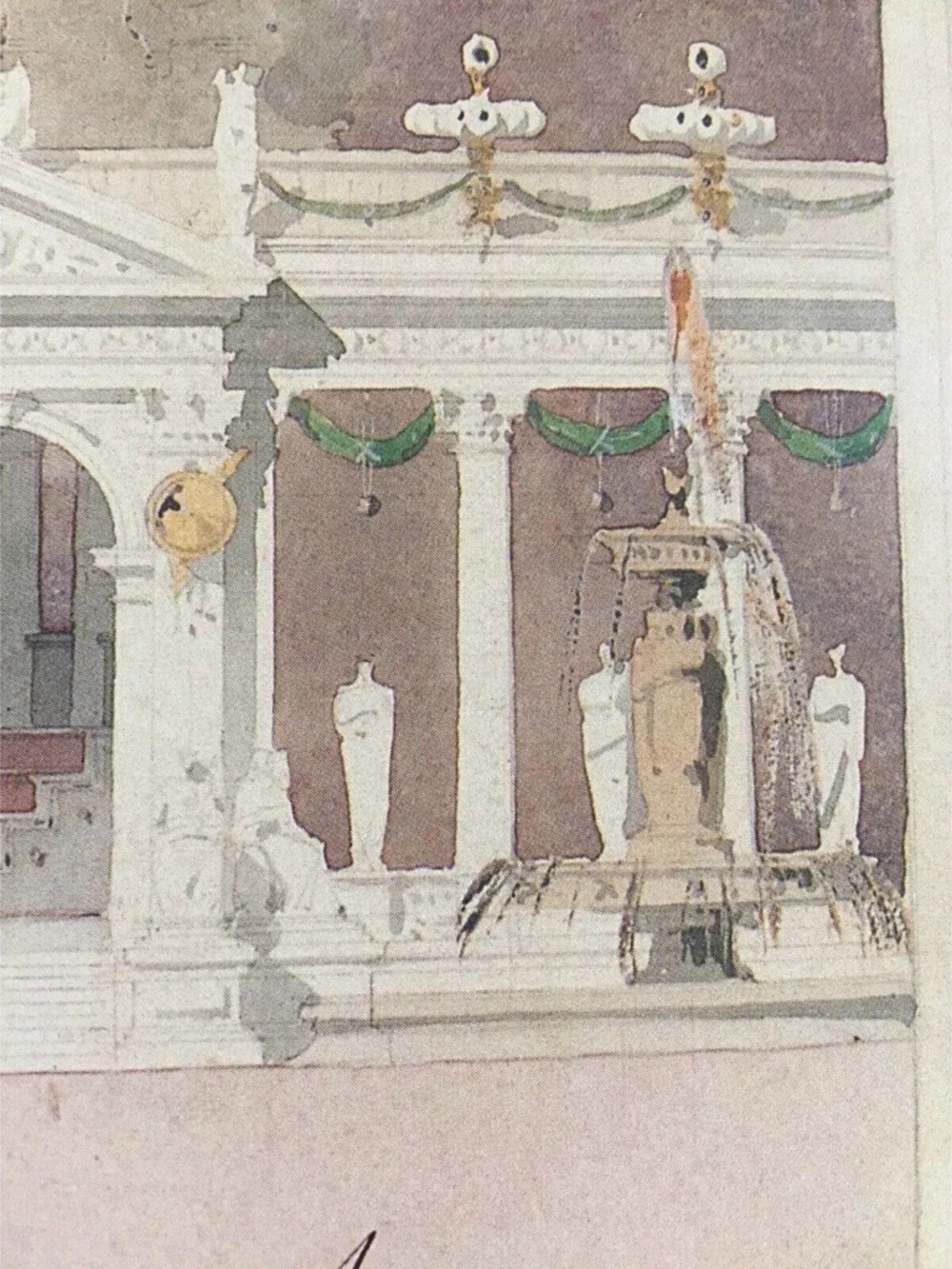 80s Architectural Rendering Poster Arc De Triomphe After Artist Emanuel Brune - Picture 5 of 12